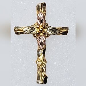 Black Hills Gold Cross Pendant